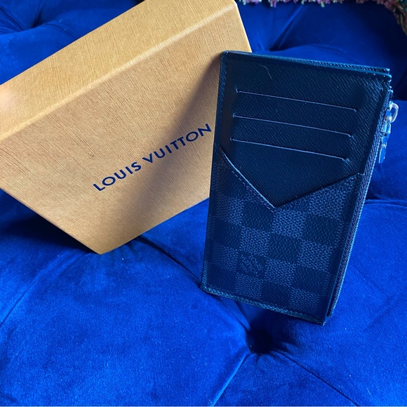SOLD Louis Vuitton Coin Card Holder Damier Graphite - Picture 2 of 9